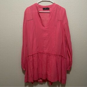 Tuckernuck Pomander Place Ophelia Tiered Cotton Dress Large Babydoll Coastal